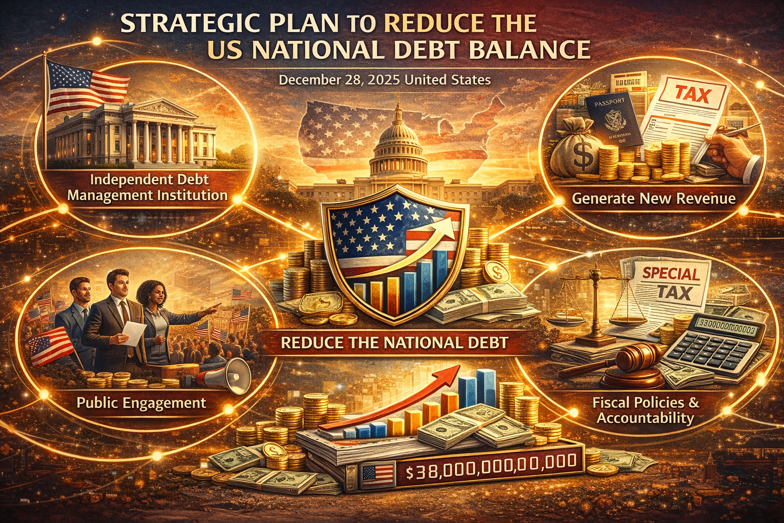 Strategic Plan to Reduce US National Debt